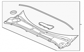 Grila stergator plastic Volvo V90 17-22 usa