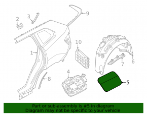 Clapă rezervor combustibil BMW X3 G45 25-26