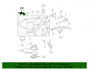 Крепление левой фары верхнее внутреннее Lexus RX300 RX330 RX350 RX400h 04-09