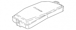 Capac superior al cutiei de siguranțe sub capotă, stânga, Toyota Camry v70 19-24 hibrid