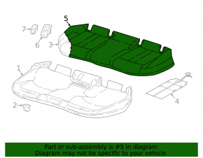 Задний ряд сидений 2 ряд Audi A4 B9 20-25 кожа серая