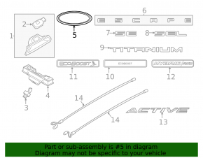 Эмблема значок двери багажника Ford Escape MK4 20-26