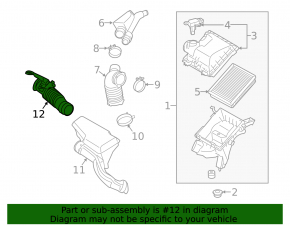 Воздухоприемник Lexus CT200h 11-13 воздуховод