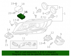 Блок управления AFS VW CC 13-17 рест
