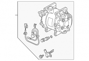 Компрессор кондиционера Honda CRZ 11-15