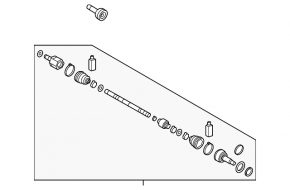 Привод полуось передняя левая Kia Soul 14-19 1.6 АКПП
