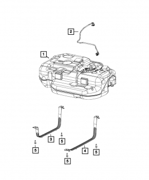 Топливный бак Chrysler Pacifica 17-26 3.6 FWD