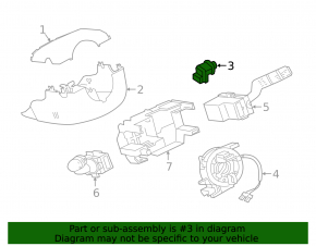 Кнопка регулировки руля Jaguar F-Pace X761 17-23