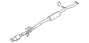 Conductă de evacuare partea centrală cu convertor catalitic Hyundai Tucson 22-24 1.6T HEV