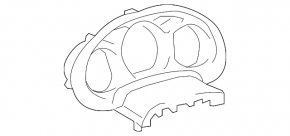 Накладка щитка приборов Lexus GS300 GS350 GS430 06-11