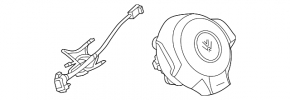 Подушка безопасности airbag в руль водительская VW Beetle 12-19