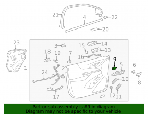 Кнопка центрального замка передняя правая дверь Chevrolet Equinox 18-24
