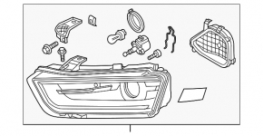 Фара передняя левая в сборе Audi Q3 8U 15 ксенон