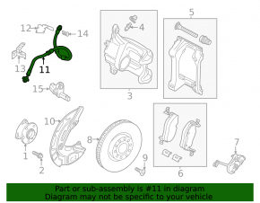 Шланг тормозной передний левый Volkswagen ID.4 23-26 RWD