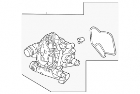 Корпус термостата в сборе Hyundai Tucson 23-26 2.5