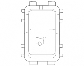 Кнопка открытия двери багажника салонная Mercedes W167 GLE 350 450 20-23 хром