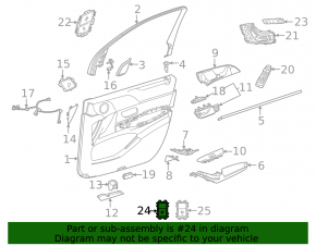 Кнопка открытия двери багажника салонная Mercedes W167 GLE 350 450 20-23 хром