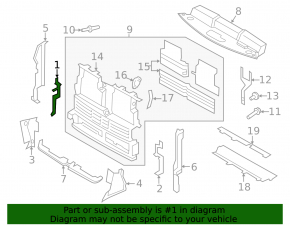 Deflector radiator dreapta pentru Ford Edge 15-18 2.0T 2.7T