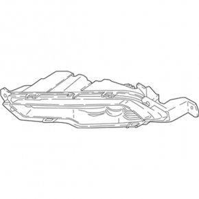 Farul de ceață dreapta pentru Ford Fusion mk5 17-18 LED nou aftermarket