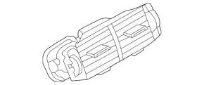 Deflector de aer consolă centrală neagră pentru Land Rover Range Rover Velar 18-23