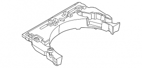 Пенопласт под инструмент Mazda CX-50 23-26 передний