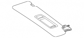 Vizor stanga BMW 4 F33 14-20 decapotabil, negru
