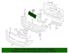 Grilă interioară dreapta pentru Honda Accord 2013-2015
