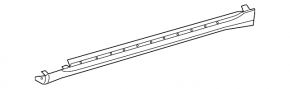 Порог правый Lexus IS250 IS350 06-13