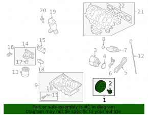 Шкив коленвала Ford Escape 13-19 2.0T