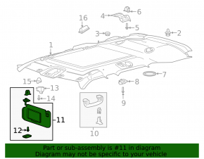 Козырек левый Ford Explorer 20-25 беж