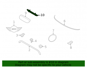 Grila de aerisire a capotei Mini Cooper Clubman R55 07-14