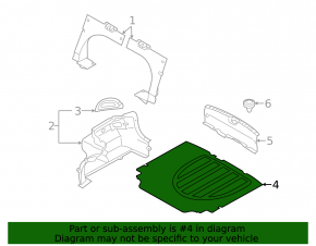 Пол багажника Hyundai Elantra UD 11-13