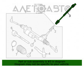 Рулевой карданчик Mercedes W167 GLE 350 450 20-26