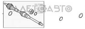Привод полуось передняя правая Mazda 3 14-18 BM 2.0 АКПП