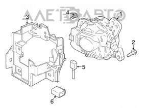 Противотуманная фара птф правая Mazda 6 16-17 LED