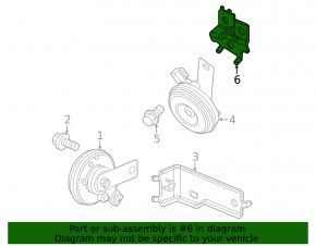 Кронштейн сигнала low Honda Civic XI FE/FL 22-26