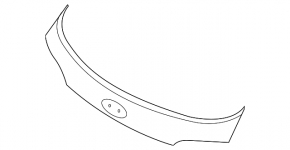 Moldura portbagajului Hyundai Santa FE Sport 13-18 cu emblema