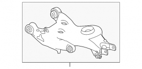 Braț de control inferior pentru arc spate stânga, Land Rover Range Rover 13-21