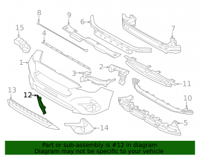 Capac cârlig remorcare bara față Subaru Impreza 24-26 5p