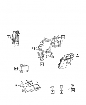 Блок ECU компьютер двигателя Jeep Renegade 19-23 1.3T