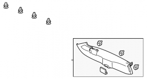 Capac portbagaj Honda CRZ 11-16 complet asamblat