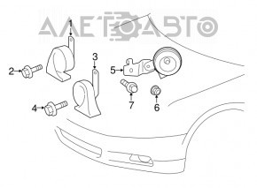 Сигнал правый Lexus ES300h ES350 13-18 high