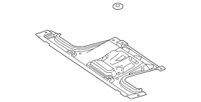 Защита двигателя задняя Mercedes W167 GLE 450 20-26 3.0h