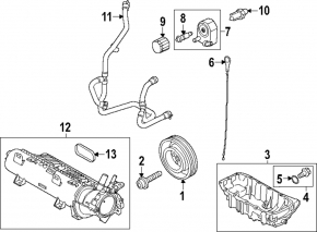 Поддон масляный Ford Escape MK4 23-26 1.5T
