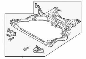 Подрамник передний Mazda CX-9 16-23