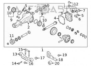 Задний дифференциал редуктор Subaru Impreza 17-23 GK АКПП