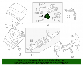 Контактная группа замка зажигания Mitsubishi Eclipse Cross 18-26 без start/stop