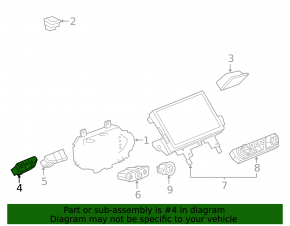 Кнопка аварийки Chevrolet Bolt 17-