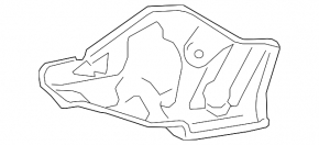 Защита коллектора правая Toyota Sequoia Tundra 08-16 4.6 5.7