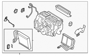Печка в сборе Nissan Altima 19-24 manual